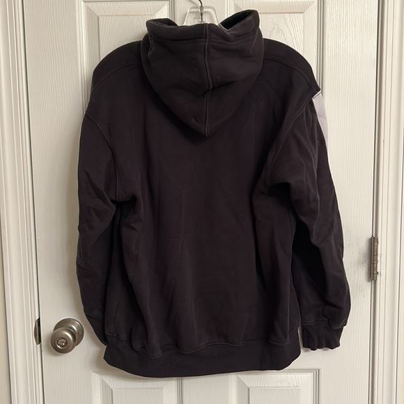 Lost Breed Black Long Sleeve Hoodie White Stripe Sleeves Cotton-blend Size Small - Picture 2 of 10